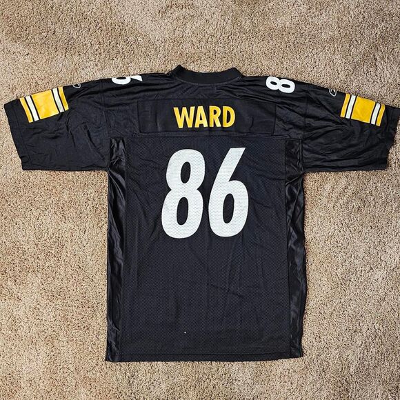 Reebok NFL Equipment Pittsburgh Steelers #86 Hines Ward Jersey - L - Picture 1 of 5